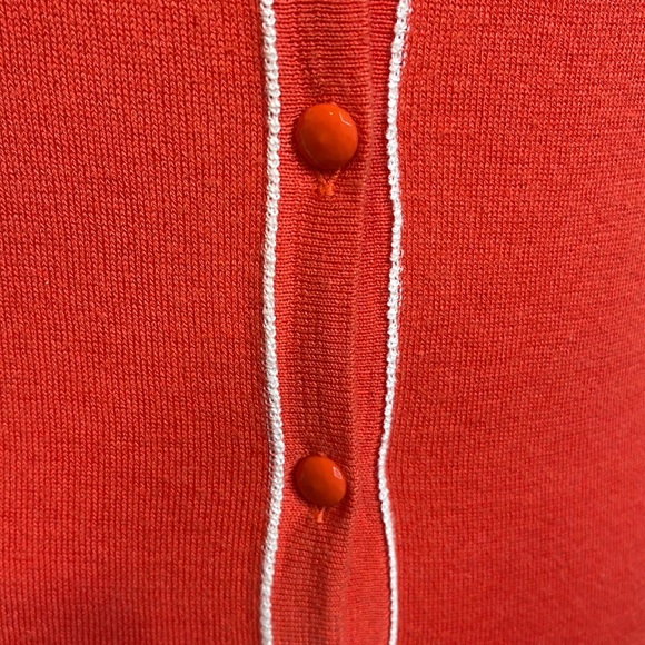 EUC- BANANA REPUBLIC ORANGE REDISH SOFT CARDIGAN SIZE SMALL - Picture 4 of 11